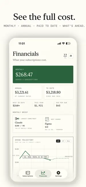 Duefolio: Manage Subscriptions screenshot 3