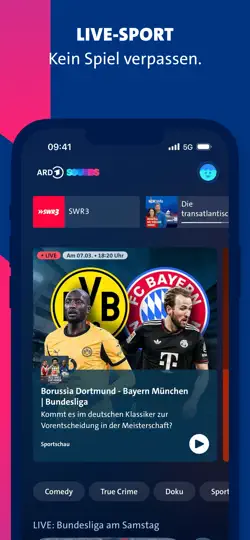 Screenshot von ARD Sounds auf dem iPhone 5