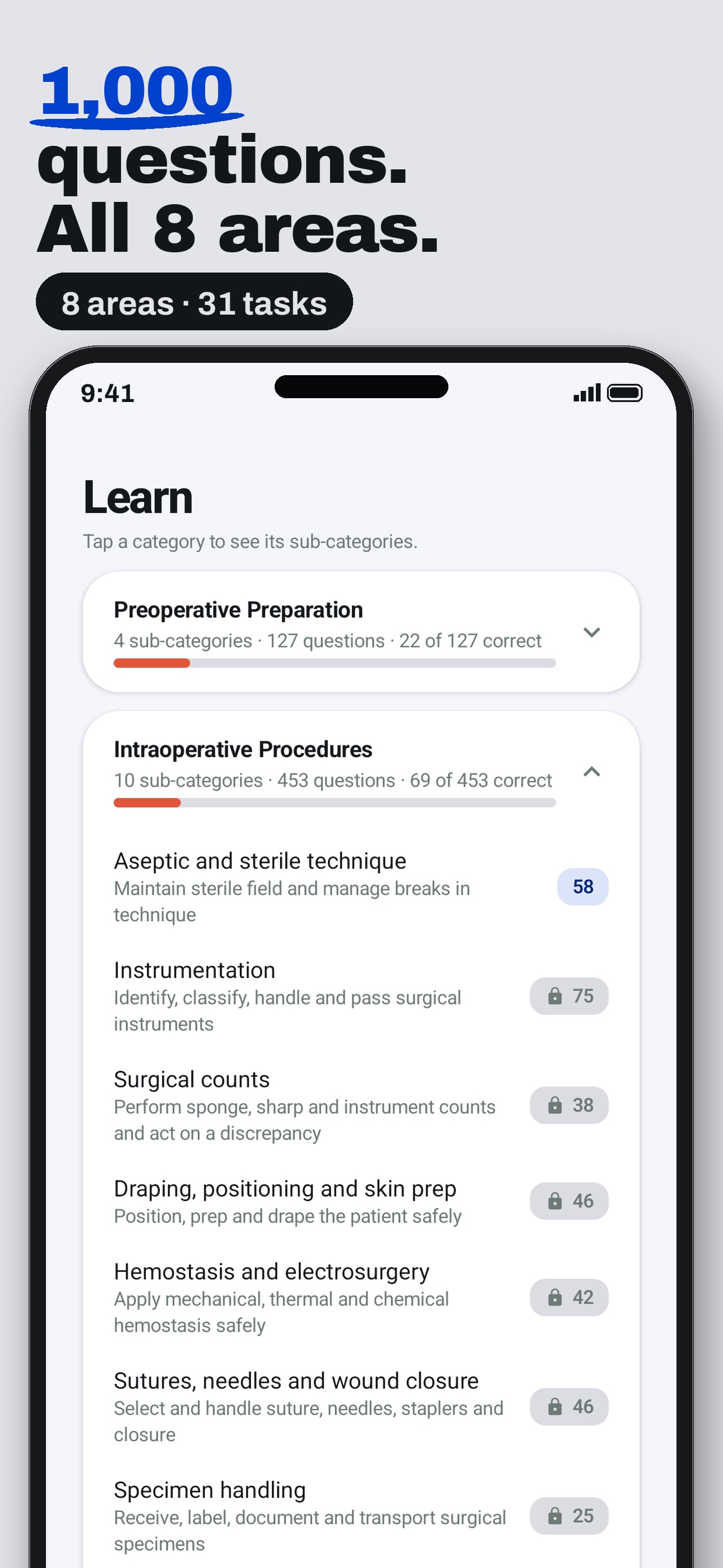 Screenshot 2 of CST Surgical Tech Prep Coach