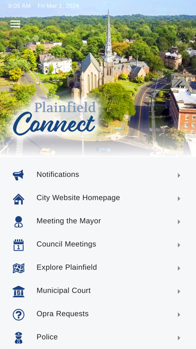 Screenshot 1 of Plainfield Connect App