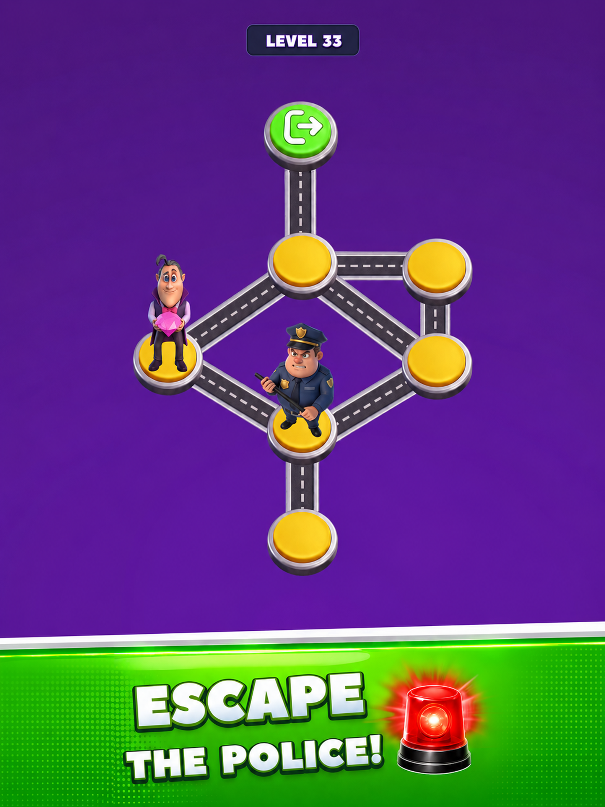 Police Escape! Match Villains