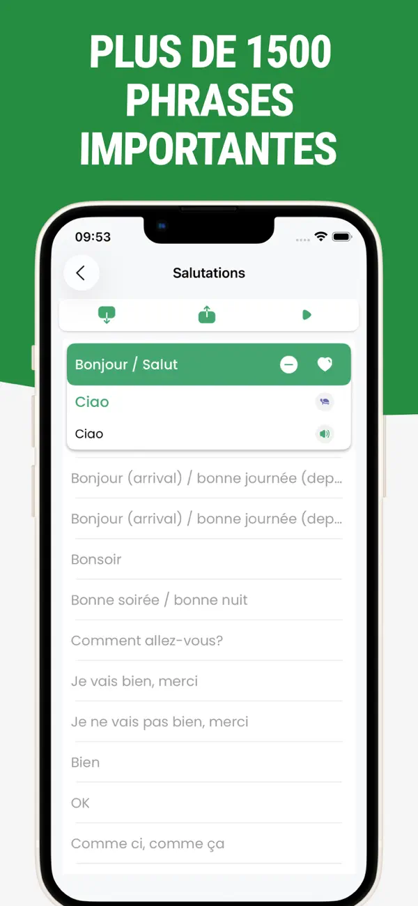 Screenshot #2 pour Apprendre l'Italien - Phrases