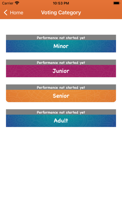 Dance Pe Chance Voting App Screenshot