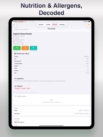 BarcodeVault - QR & Barcodes iPad screenshot