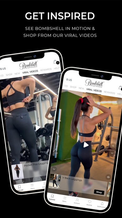 Bombshell Sportswear. Screenshot