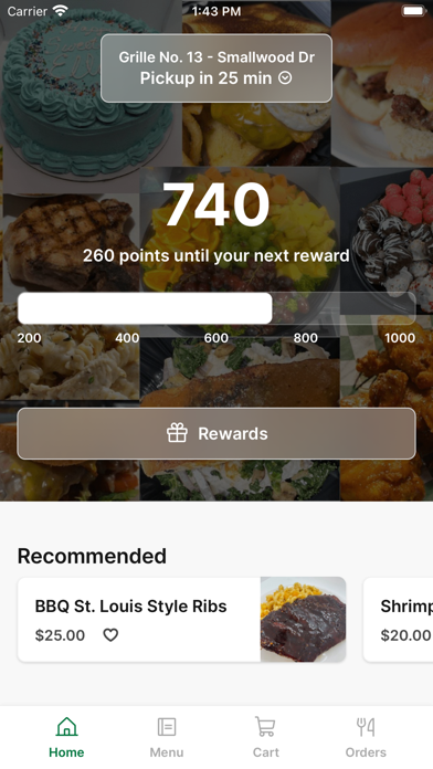 Grille No. 13 To Go iPhone screenshot 1 - Food & Drink app