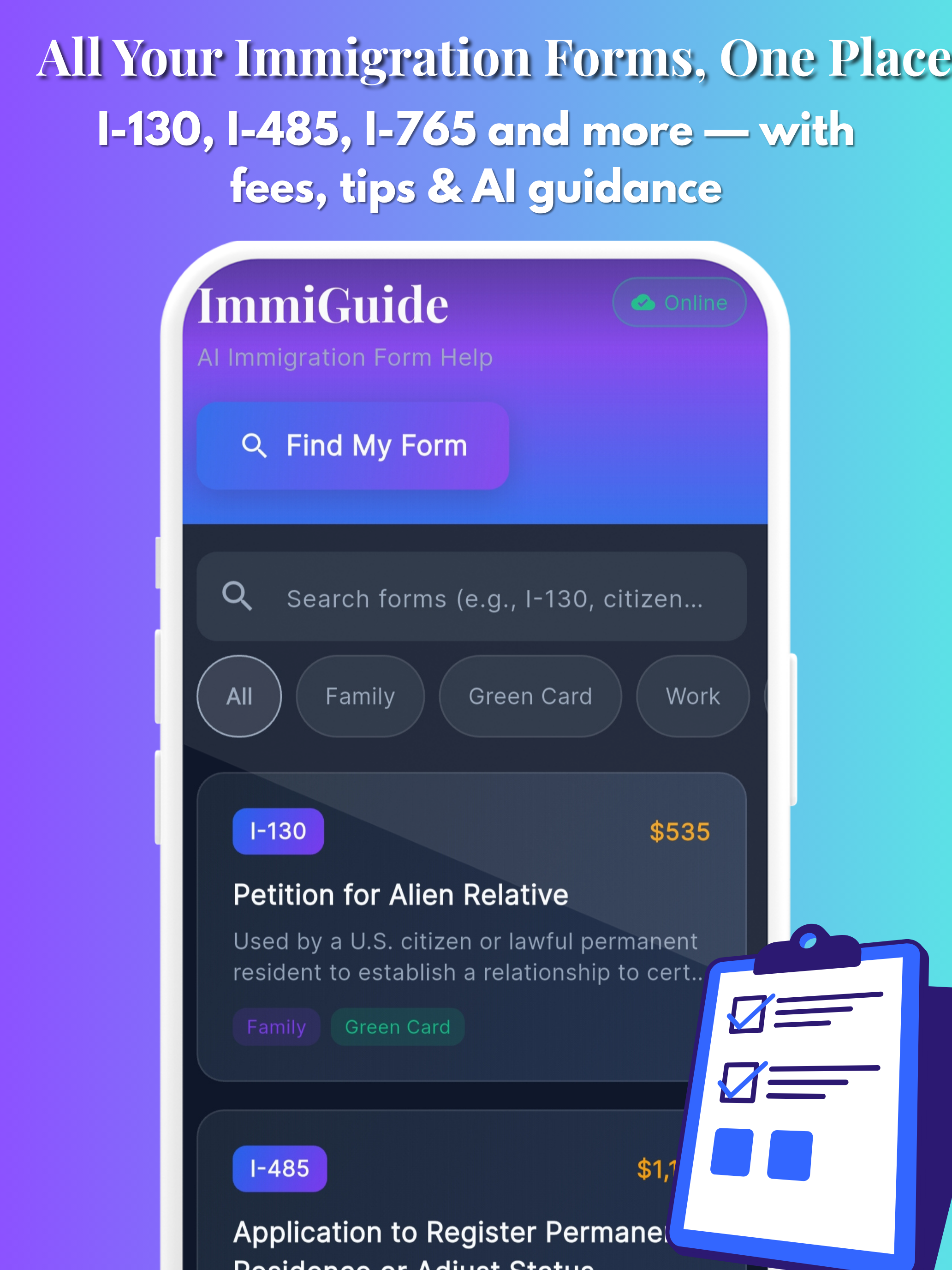 ImmiGuide: USCIS Form Helper