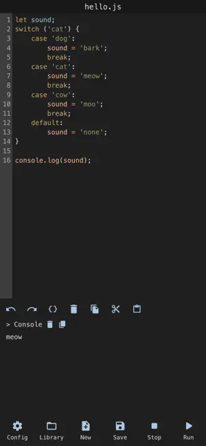JavaScript Console Scripts iPhone screenshot 5