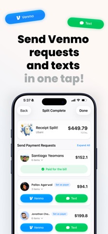 Checkify: #1 AI Bill Splitter iPhone screenshot