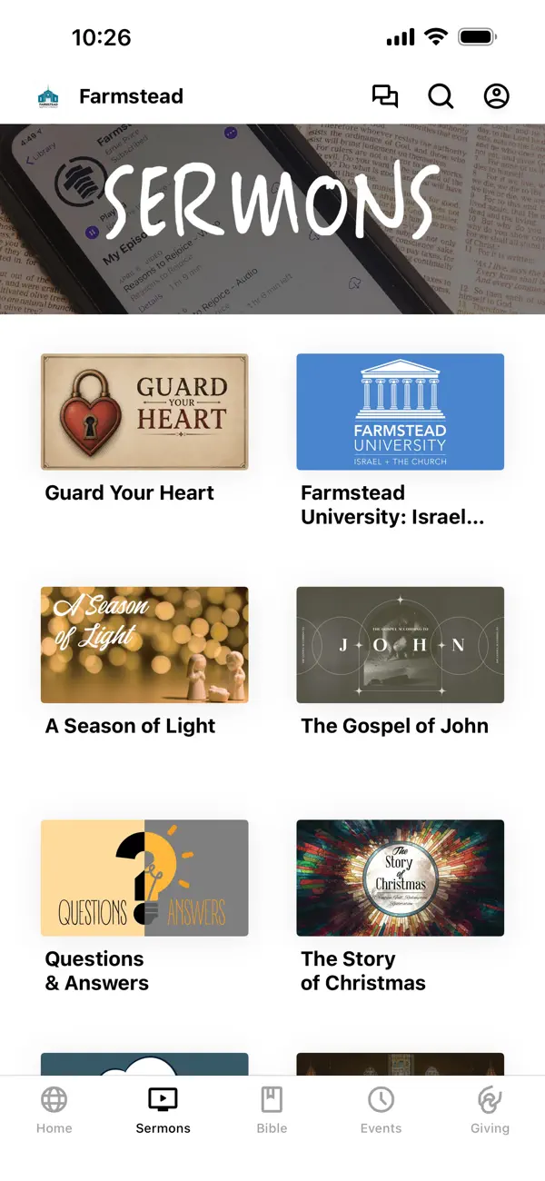 Screenshot #2 pour Farmstead Church App
