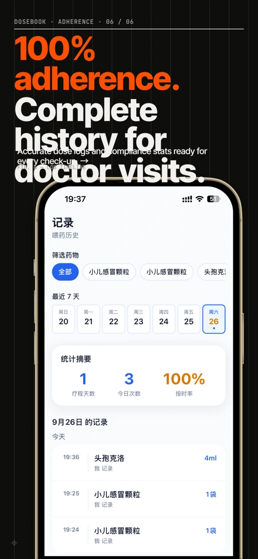 DoseBook - Family Med Tracker screenshot 3