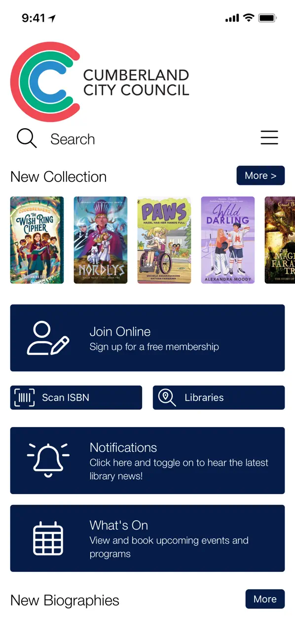 Screenshot #1 pour Cumberland Library Service