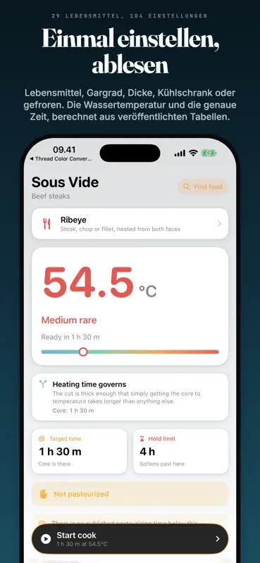 Sous Vide Zeit & Temperatur screenshot 2 of 6