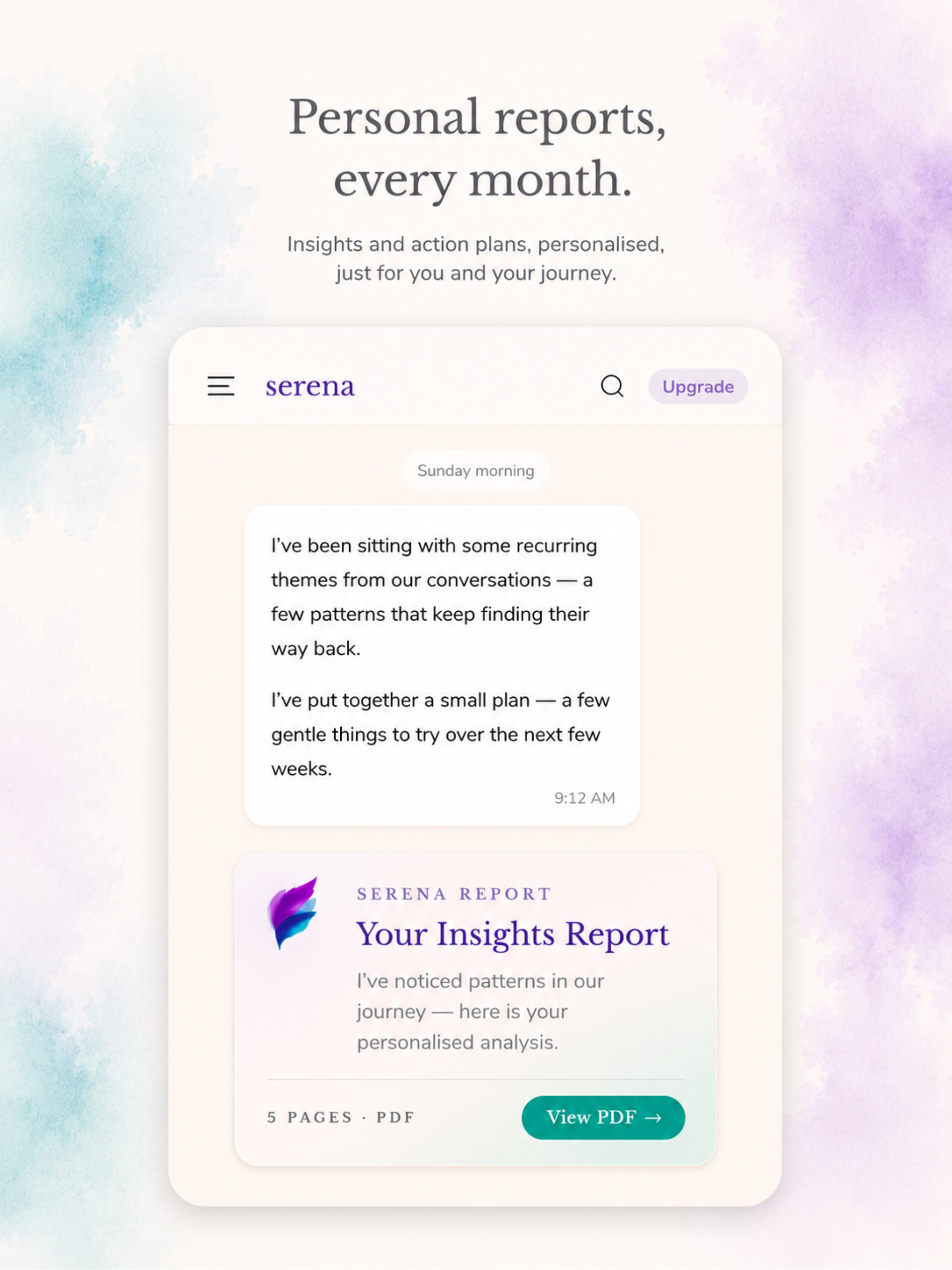SerenAI - for Mental Wellbeing