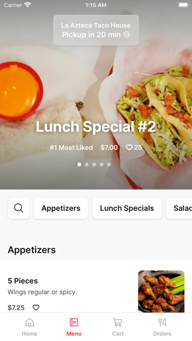 La Azteca Taco House Screenshot