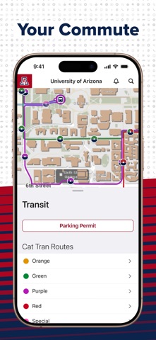 University of Arizona iPhone screenshot