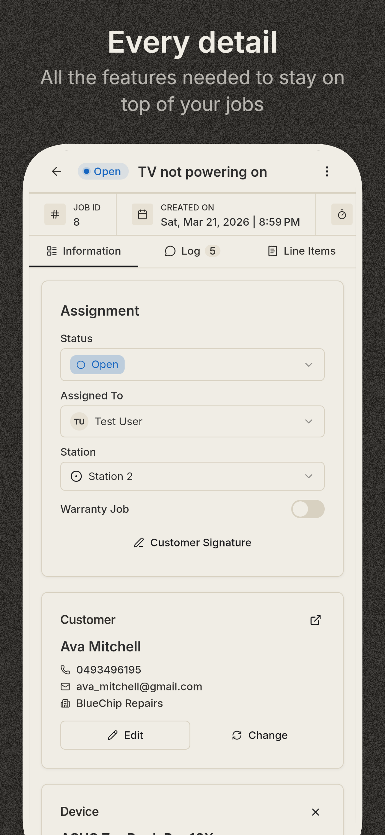 Servicebay: Business Manager screenshot 4