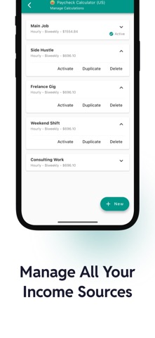 Paycheck Calculator US - Pay44 iPhone screenshot