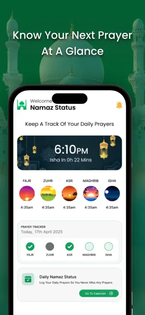 NamazStatus screenshot 1