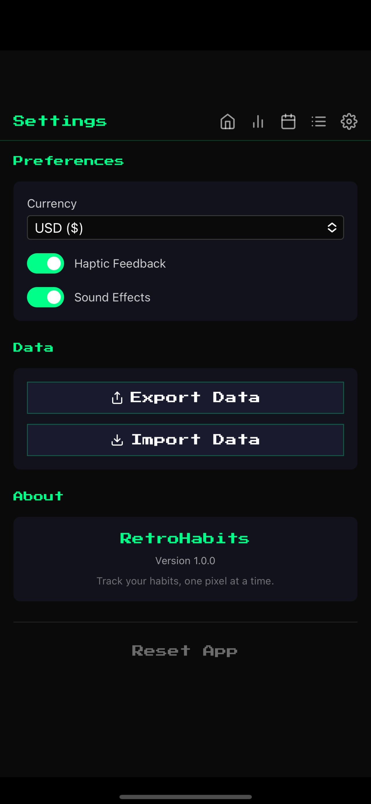RetroHabits screenshot 8