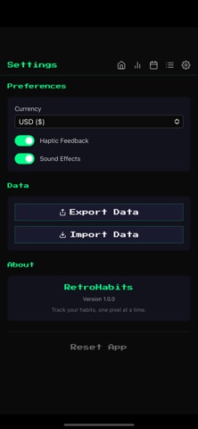 RetroHabits Screenshot 8 of 10