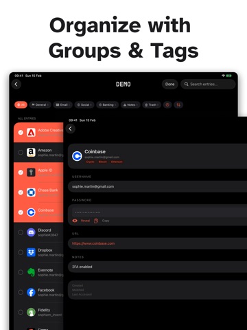 PanicVault - Password Manager iPad screenshot
