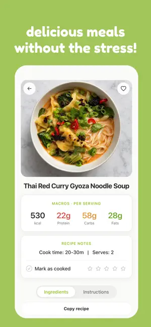 mise - meal planner screenshot 2