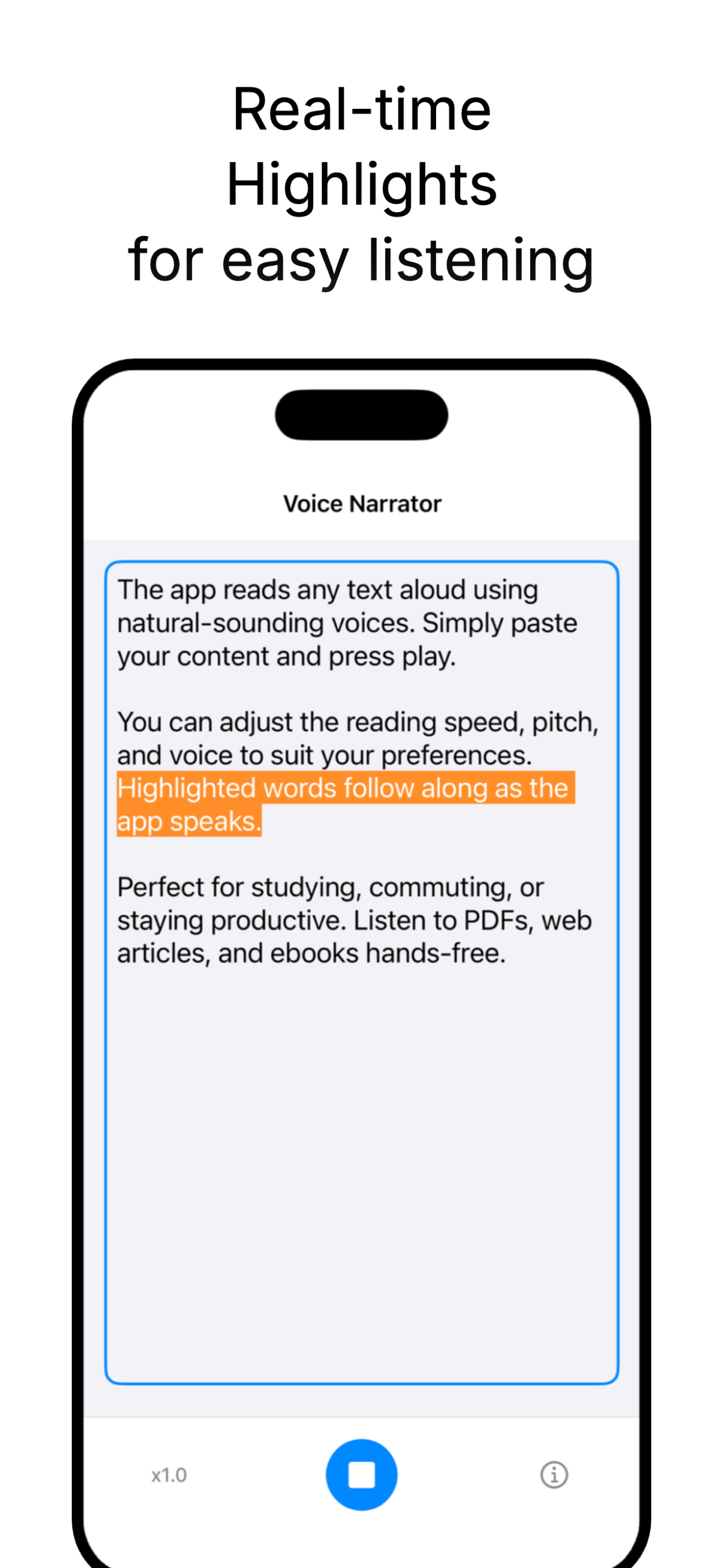 Voice Narrator Text-to-speech