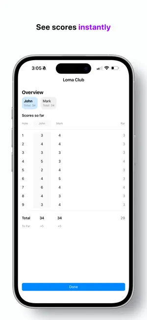 Tap Score Golf screenshot 3