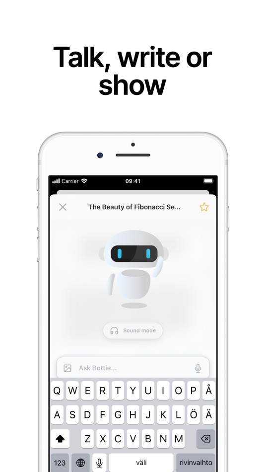 #2. Bottie - AI chatbot (iOS) 由: Swiply Oy