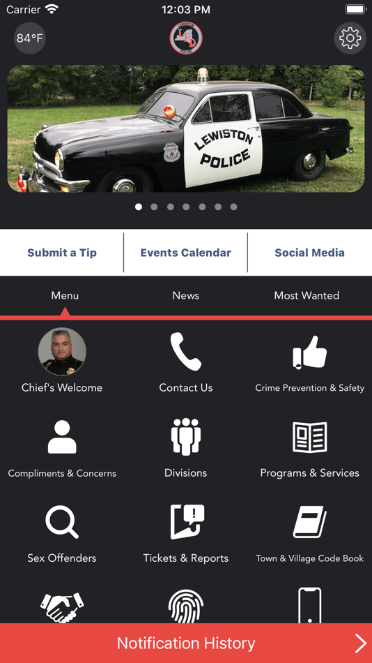 #1. Lewiston NY Police (iOS) بواسطة: Lewiston Police Department