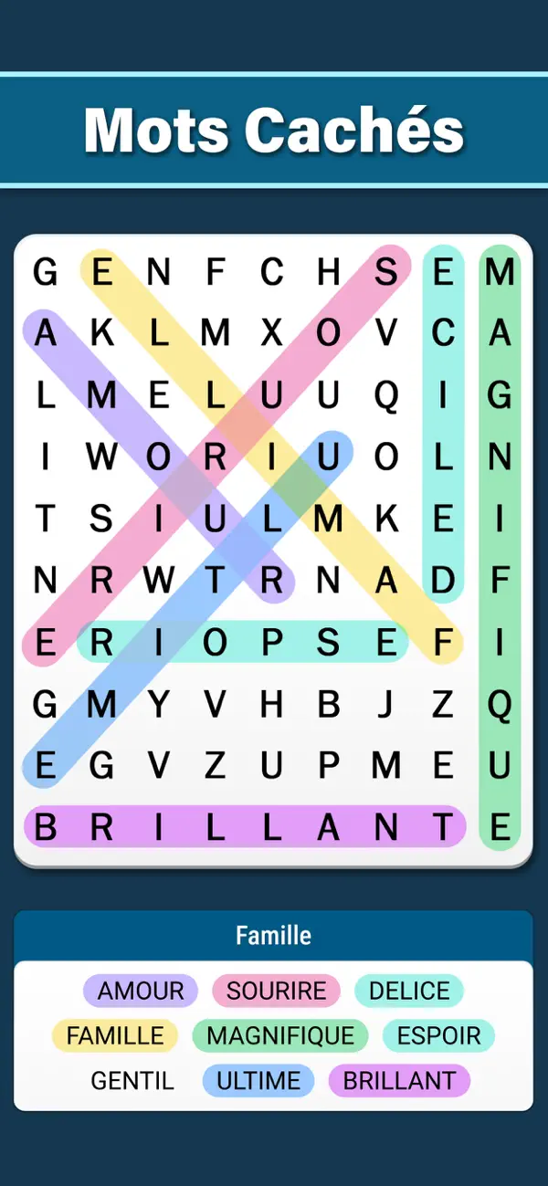 Screenshot #2 pour Mots Mêlés - Jeu de Mot