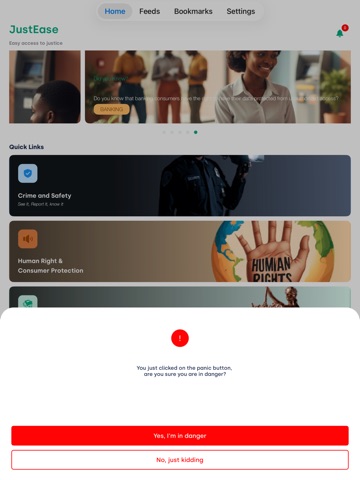 JustEase iPad screenshot