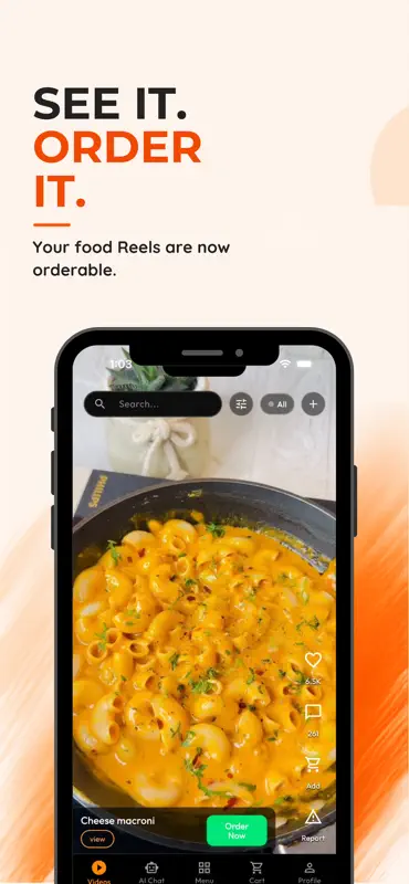RTOR: Food Delivery from Reels screenshot 2 of 5