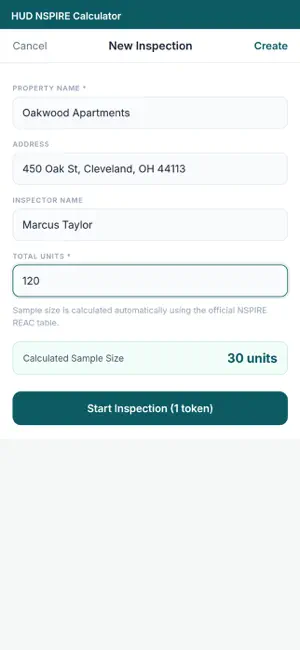 NSPIRE Field Calculator screenshot 2
