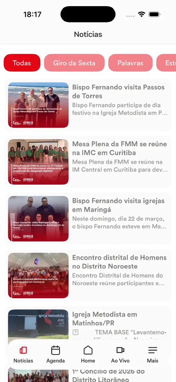 Screenshot #2 pour Igreja Metodista Sexta Região