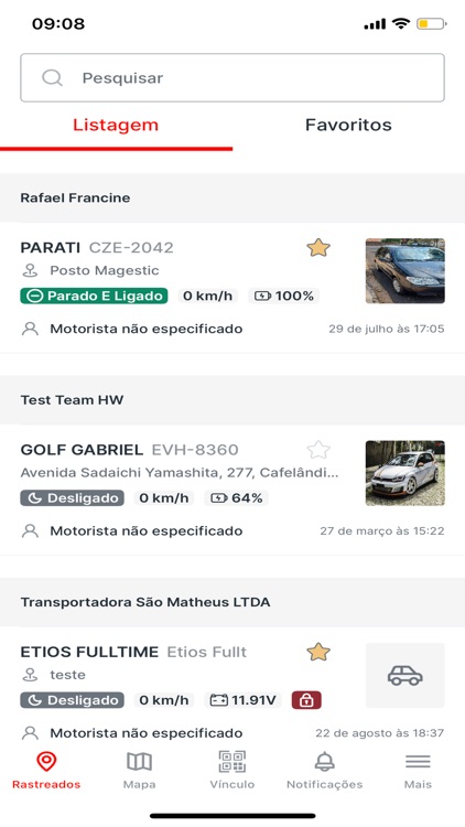 Localize Rastreadores