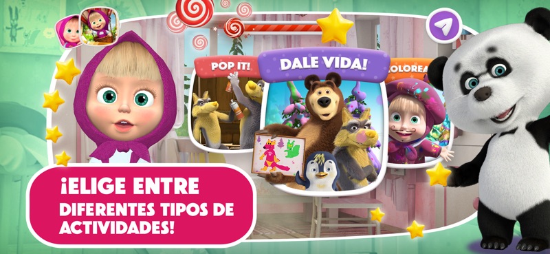 Masha y el Oso: Juegos de Arte screenshot 3