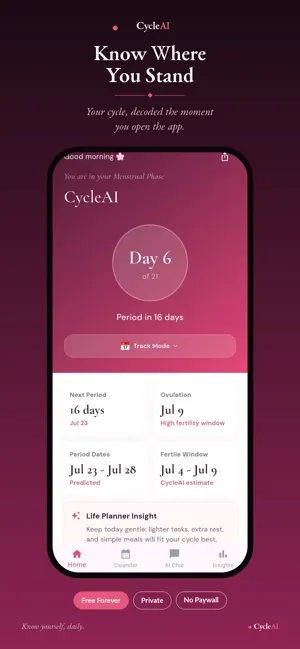 CycleAI:Period Tracker screenshot 1