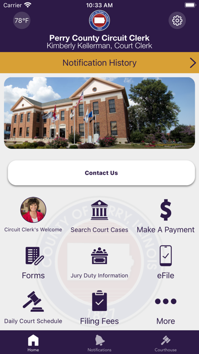 Perry County Circuit Clerk Screenshot