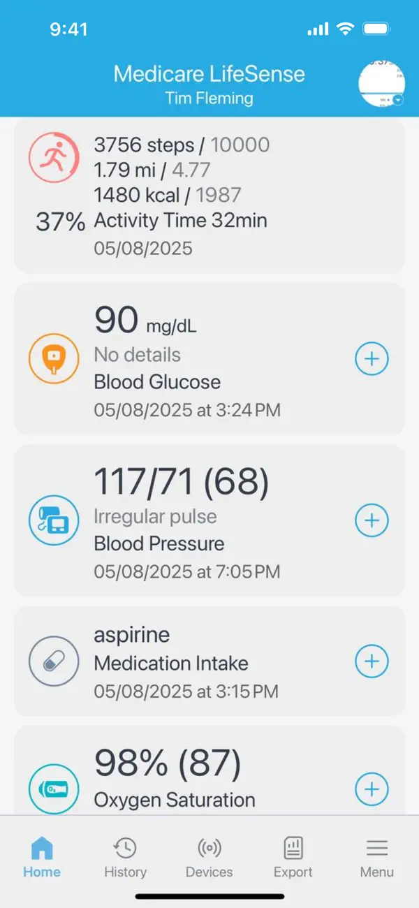 Screenshot #1 pour Medicare lifesense +