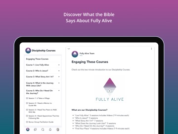 Fully Alive by Disciples Made iPad screenshot