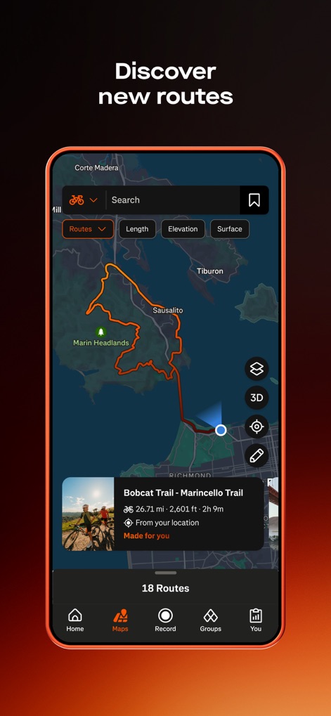 Strava: Run, Bike, Walk - Route Discovery