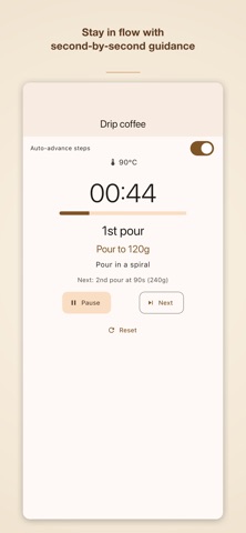 DripPal - Pour-Over Timer Screenshot 2 of 4