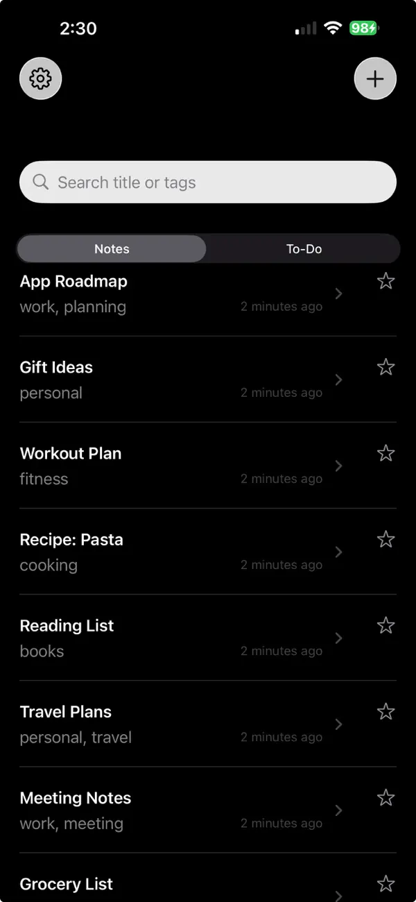 #3. Secure Local Notes (iOS) Ved: Daniel Collinsworth