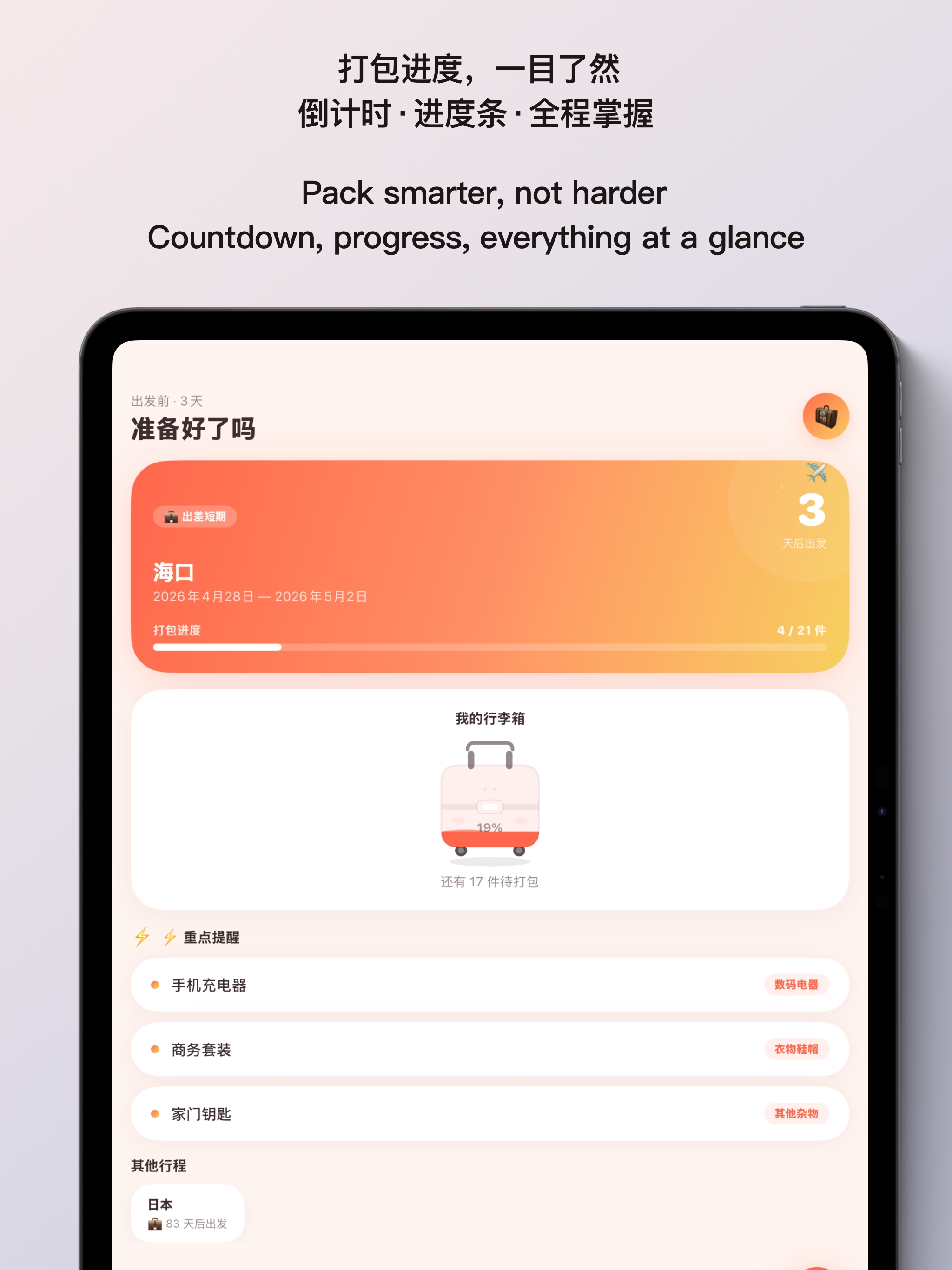 ManDanDan: Travel Packing List screenshot 11