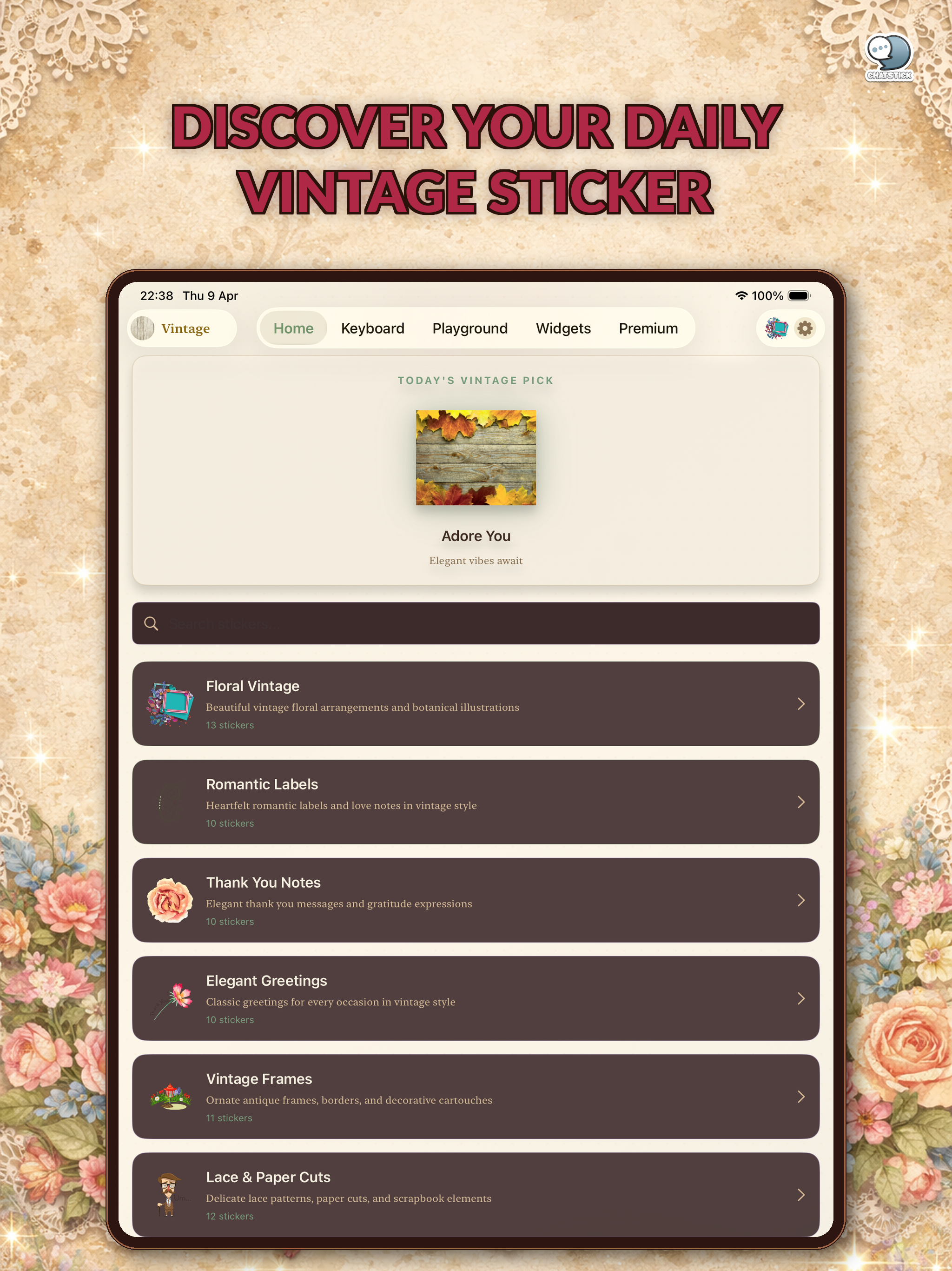 Vintage Emoji Stickers by CS screenshot 12