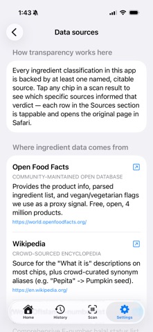 Ingredient Lookup Screenshot 7 of 7