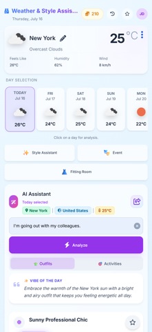 WeatherStyle: AI Outfit Guide screenshot
