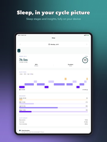 Cyla - Private Period Tracker iPad screenshot